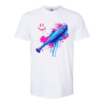 Baseball Bat With Sprinkles Drip Gift Softstyle CVC T-Shirt