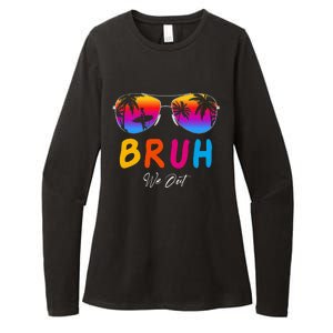 Bye Bruh We Out End Of School Rainbow Womens CVC Long Sleeve Shirt