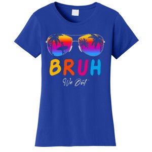 Bye Bruh We Out End Of School Rainbow Women's T-Shirt