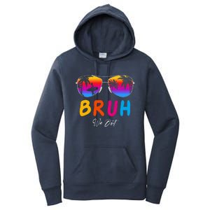 Bye Bruh We Out End Of School Rainbow Women's Pullover Hoodie