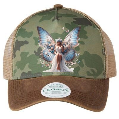 Beautiful Butterfly Wings Angel Rainbow Butterflies Gift Legacy Tie Dye Trucker Hat