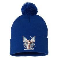 Beautiful Butterfly Wings Angel Rainbow Butterflies Gift Pom Pom 12in Knit Beanie