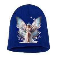 Beautiful Butterfly Wings Angel Rainbow Butterflies Gift Short Acrylic Beanie