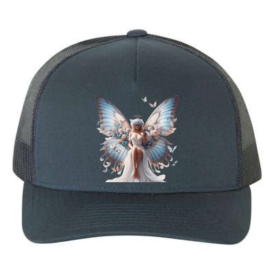 Beautiful Butterfly Wings Angel Rainbow Butterflies Gift Yupoong Adult 5-Panel Trucker Hat