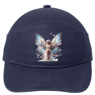 Beautiful Butterfly Wings Angel Rainbow Butterflies Gift 7-Panel Snapback Hat