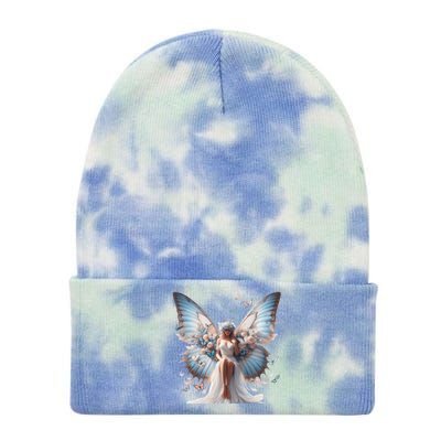 Beautiful Butterfly Wings Angel Rainbow Butterflies Gift Tie Dye 12in Knit Beanie