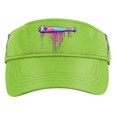 Baseball Bat With Sprinkles Drip Gift Adult Drive Performance Visor