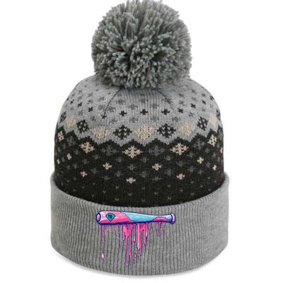 Baseball Bat With Sprinkles Drip Gift The Baniff Cuffed Pom Beanie