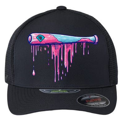 Baseball Bat With Sprinkles Drip Gift Flexfit Unipanel Trucker Cap