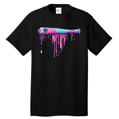 Baseball Bat With Sprinkles Drip Gift Tall T-Shirt