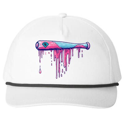 Baseball Bat With Sprinkles Drip Gift Snapback Five-Panel Rope Hat