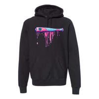 Baseball Bat With Sprinkles Drip Gift Premium Hoodie