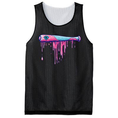 Baseball Bat With Sprinkles Drip Gift Mesh Reversible Basketball Jersey Tank