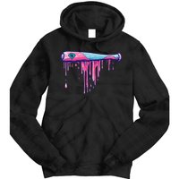 Baseball Bat With Sprinkles Drip Gift Tie Dye Hoodie