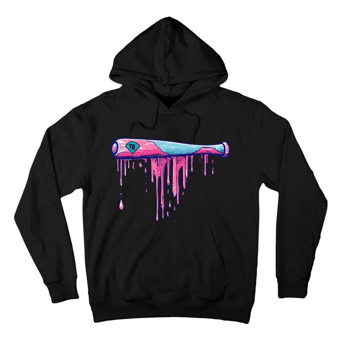 Baseball Bat With Sprinkles Drip Gift Tall Hoodie