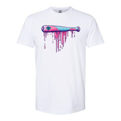 Baseball Bat With Sprinkles Drip Gift Softstyle CVC T-Shirt