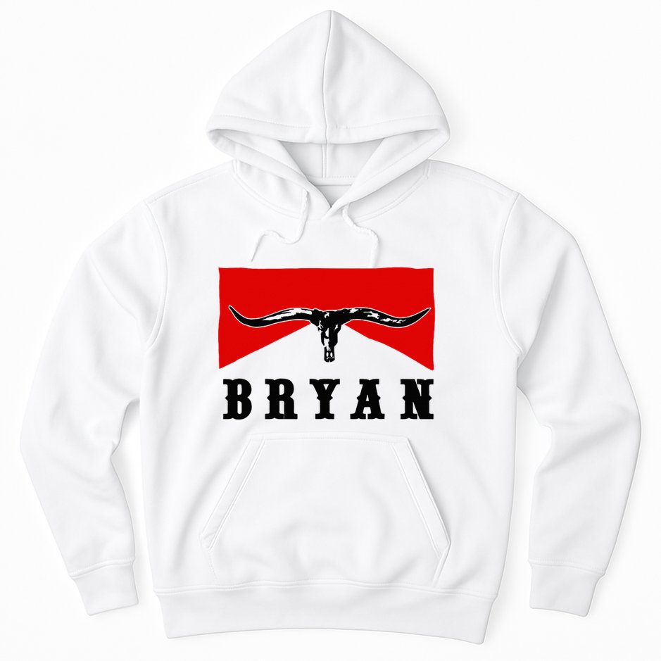 Bryan Bullhead Western Cowboy Cow Skull Hoodie