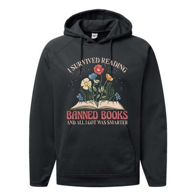 Banned Books Week Bookworm Banned Books Reader Performance Fleece Hoodie