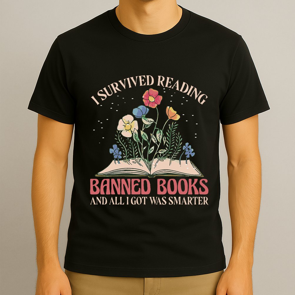 Banned Books Week Bookworm Banned Books Reader T-Shirt