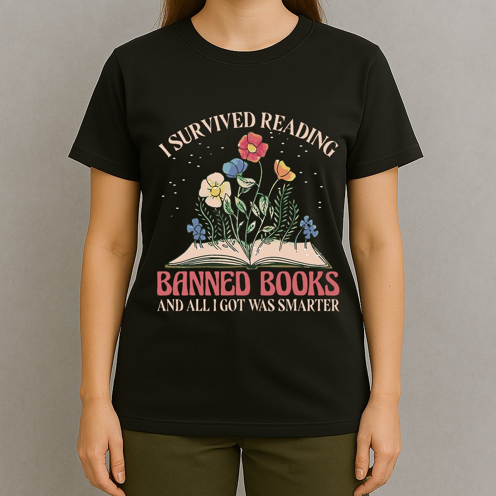 Banned Books Week Bookworm Banned Books Reader T-Shirt