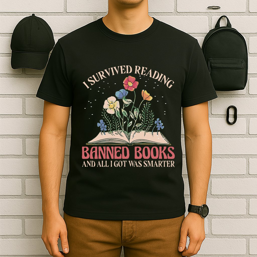 Banned Books Week Bookworm Banned Books Reader T-Shirt