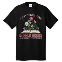 Banned Books Week Bookworm Banned Books Reader Tall T-Shirt