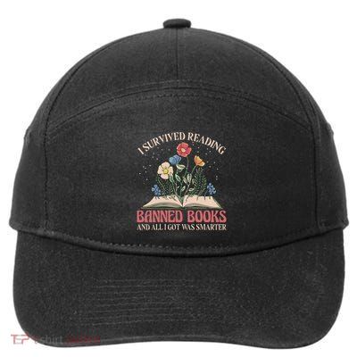 Banned Books Week Bookworm Banned Books Reader 7-Panel Snapback Hat