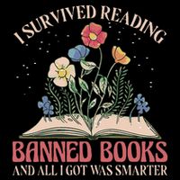 Banned Books Week Bookworm Banned Books Reader Flat Bill Trucker Hat