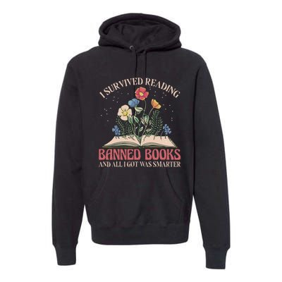 Banned Books Week Bookworm Banned Books Reader Premium Hoodie