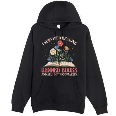 Banned Books Week Bookworm Banned Books Reader Premium Pullover Hoodie