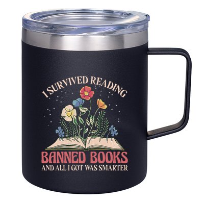 Banned Books Week Bookworm Banned Books Reader 12oz Stainless Steel Coffee Mug