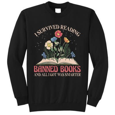 Banned Books Week Bookworm Banned Books Reader Tall Sweatshirt