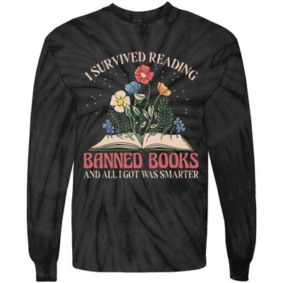 Banned Books Week Bookworm Banned Books Reader Tie-Dye Long Sleeve Shirt