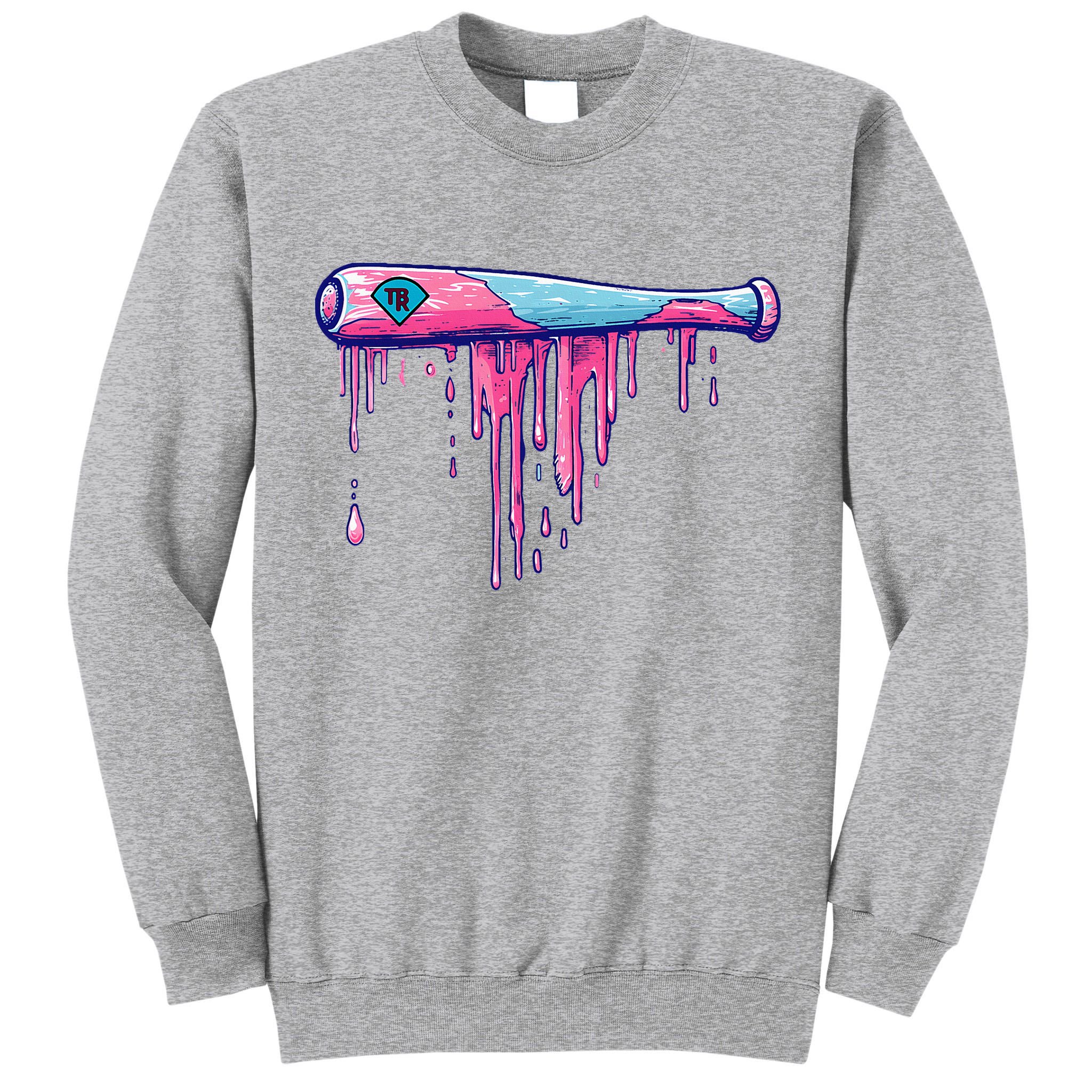 Baseball Bat With Sprinkles Drip Tall Sweatshirt