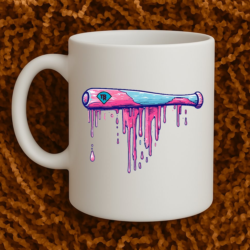 Baseball Bat With Sprinkles Drip Mug