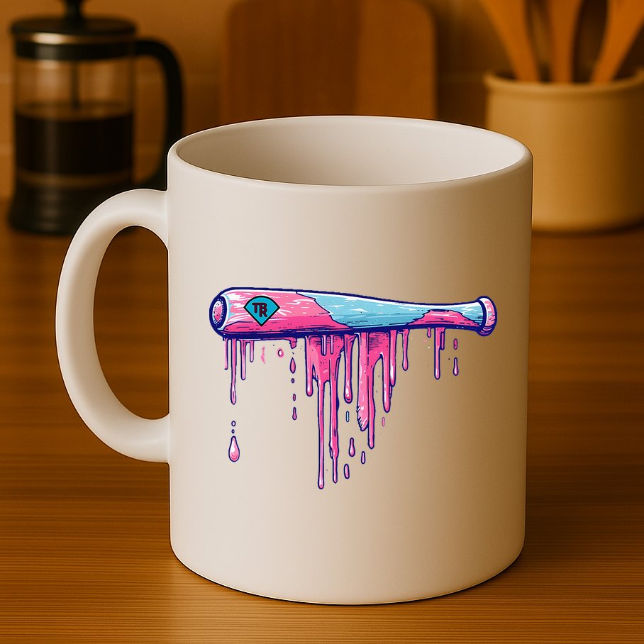 Baseball Bat With Sprinkles Drip Mug