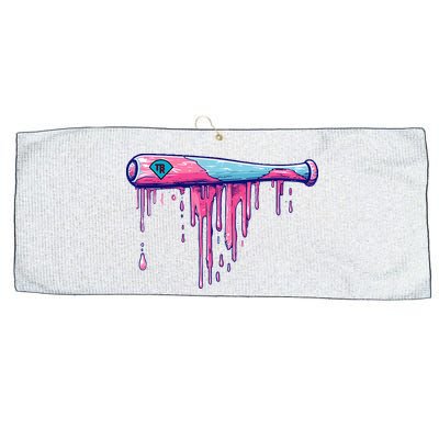 Baseball Bat With Sprinkles Drip Large Microfiber Waffle Golf Towel