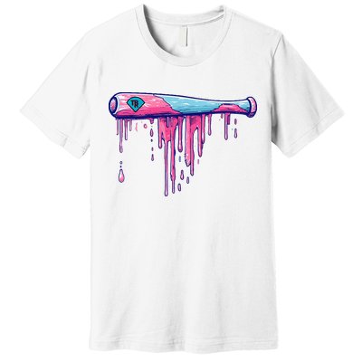 Baseball Bat With Sprinkles Drip Premium T-Shirt