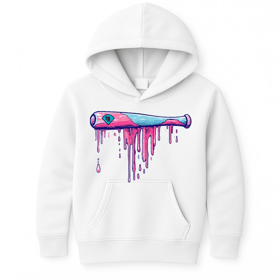 Baseball Bat With Sprinkles Drip Kids Hoodie
