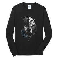 Berserker Bear Warrior Odin Runes Nordic Compass Tall Long Sleeve T-Shirt