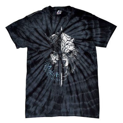 Berserker Bear Warrior Odin Runes Nordic Compass Tie-Dye T-Shirt