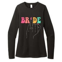 Bride Bridesmaid Wedding Shower Groovy Bachelorette Matching Womens CVC Long Sleeve Shirt