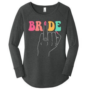 Bride Bridesmaid Wedding Shower Groovy Bachelorette Matching Women's Perfect Tri Tunic Long Sleeve Shirt