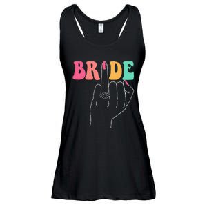 Bride Bridesmaid Wedding Shower Groovy Bachelorette Matching Ladies Essential Flowy Tank