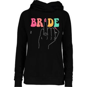 Bride Bridesmaid Wedding Shower Groovy Bachelorette Matching Womens Funnel Neck Pullover Hood