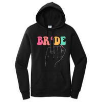 Bride Bridesmaid Wedding Shower Groovy Bachelorette Matching Women's Pullover Hoodie