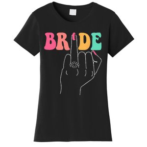 Bride Bridesmaid Wedding Shower Groovy Bachelorette Matching Women's T-Shirt