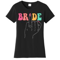 Bride Bridesmaid Wedding Shower Groovy Bachelorette Matching Women's T-Shirt