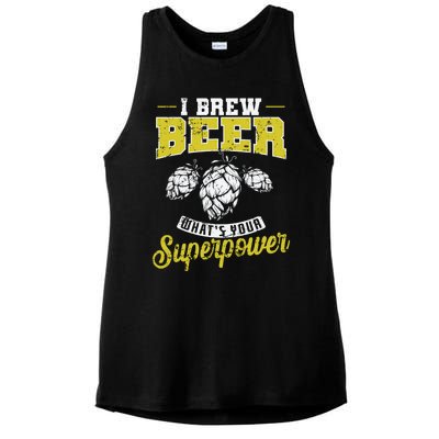 Brewing Beer What Is Your Superpower Great Gift Ladies PosiCharge Tri-Blend Wicking Tank