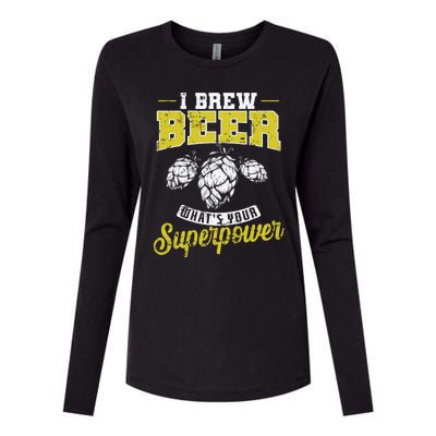 Brewing Beer What Is Your Superpower Great Gift Womens Cotton Relaxed Long Sleeve T-Shirt